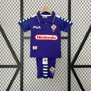 1998 retro kids fiorentina home football shirt 1