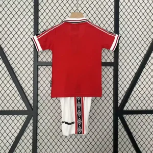 1998 retro kids manchester united home football shirt 2
