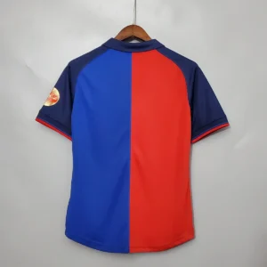 1999 2000 retro barcelona home 100th anniversary version football shirt 2