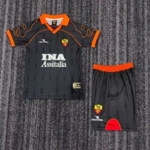 1999 2000 retro kids roma away football shirt 1