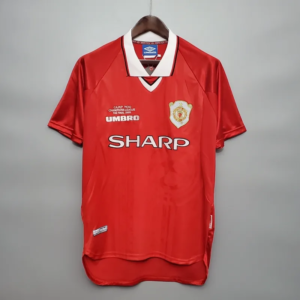 1999 2000 retro manchester united home football shirt 1