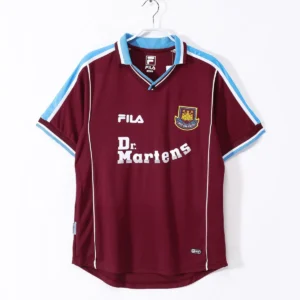 1999 2000 retro west ham united home football shirt 1