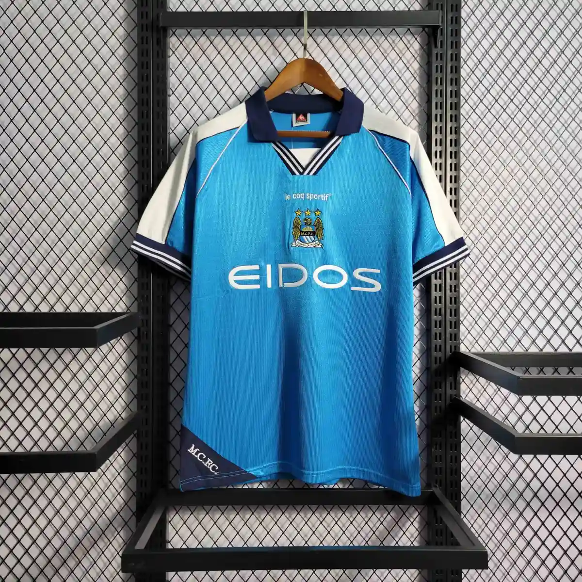1999 2001 retro manchester city home football shirt 1