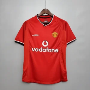 2000 2001 retro manchester united home football shirt 1