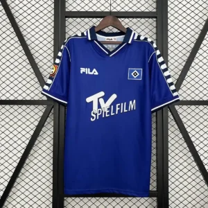 2000 retro hamburger sv blue soccer jersey 1