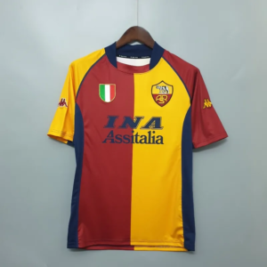 2001 2002 retro roma home soccer jersey 1