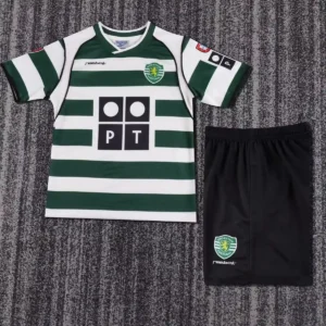 2001 2003 retro kids size sporting lisbon home football shirt 1