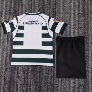 2001 2003 retro kids size sporting lisbon home football shirt 2