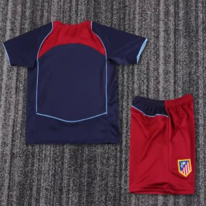 2004 2005 retro kids atletico madrid away football shirt 2