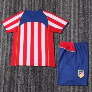 2004 2005 retro kids atletico madrid home football shirt 2