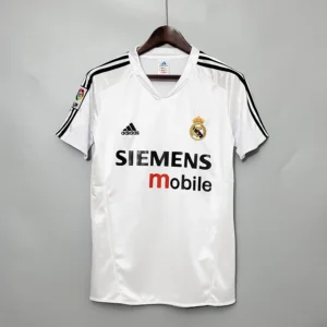 2004 2005 retro real madrid home football shirt 1