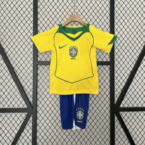 2004 retro brazil home football shirt kids size 1