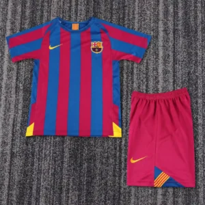 2005 2006 retro kids barcelona home league edition football shirt 1