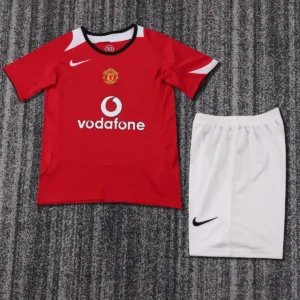 2005 2006 retro kids manchester united home football shirt 1