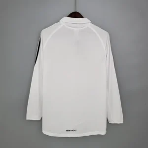 2005 2006 retro long sleeve real madrid home football shirt 2