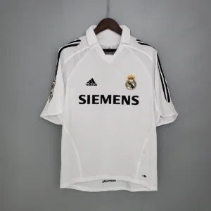 2005 2006 retro real madrid home football shirt 1