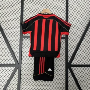 2006 2007 retro ac milan home champions league football shirt kids size 2