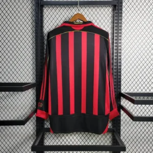 2006 2007 retro long sleeve ac milan home football shirt 2