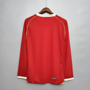 2006 2007 retro long sleeve man united home football shirt 2