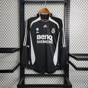 2006 2007 retro long sleeve real madrid away football shirt 1
