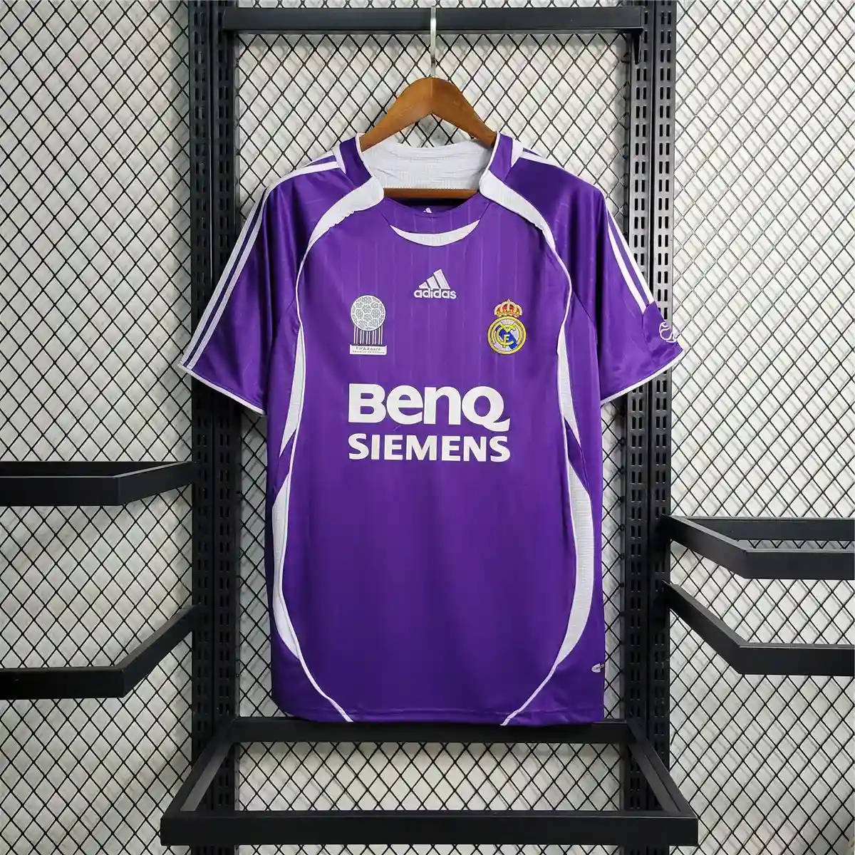 2006 2007 retro real madrid away football shirt purple 1