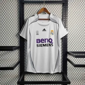 2006 2007 retro real madrid home football shirt 1