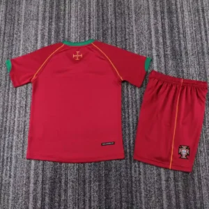 2006 retro kids portugal home football shirt 2