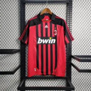 2007 2008 retro ac milan home football shirt 1