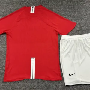 2007 2008 retro adult set manchester united home football shirt 2