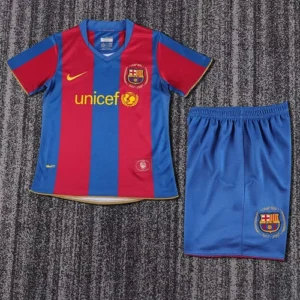 2007 2008 retro kids barcelona home football shirt 1