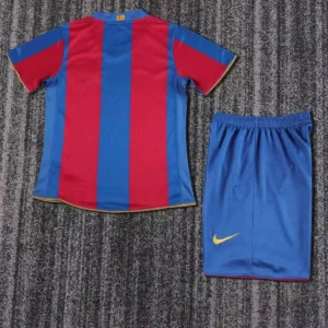 2007 2008 retro kids barcelona home football shirt 2
