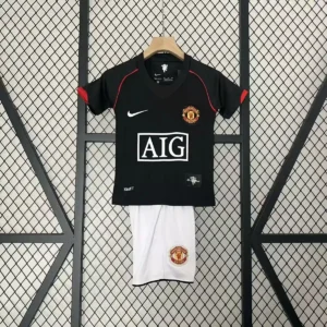 2007 2008 retro kids manchester united away football shirt 1
