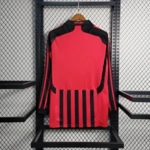 2007 2008 retro long sleeve ac milan home football shirt 2