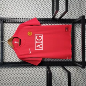 2007 2008 retro manchester united home football shirt 1