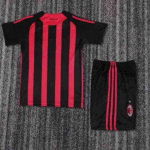 2008 2009 retro kids ac milan home football shirt 2