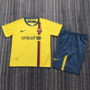 2008 2009 retro kids barcelona away football shirt 1