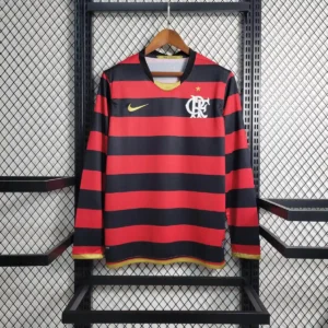 2008 2009 retro long sleeve flamengo home football shirt 1