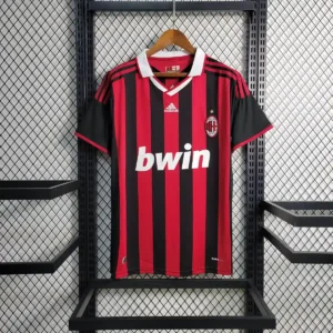 2009 2010 retro ac milan home football shirt 1