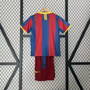 2010 2011 retro kids barcelona home football shirt 2