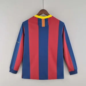 2010 2011 retro long sleeve barcelona home football shirt 2