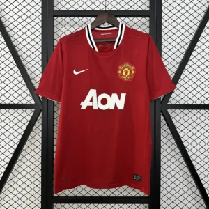 2010 2011 retro manchester united home football shirt 1