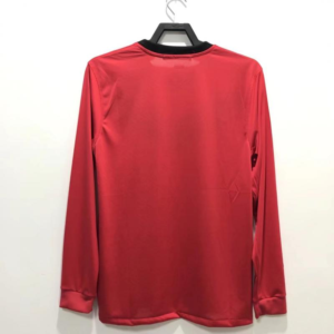 2010 retro long sleeve man united home football shirt 2