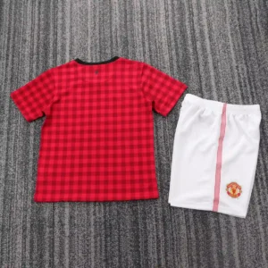 2012 2013 retro kids manchester united home football shirt 2