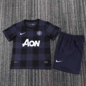 2013 1014 retro kids manchester united away football shirt 1