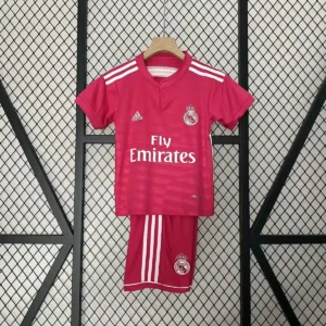 2014 2015 retro kids real madrid away football shirt second guest pink 1
