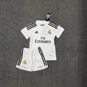 2014 2015 retro kids real madrid home football shirt 1
