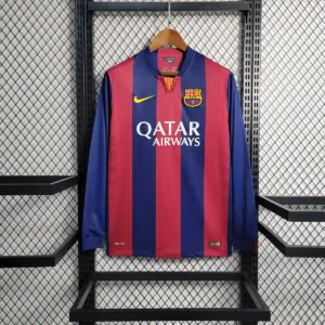 2014 2015 retro long sleeve barcelona football shirt home 1