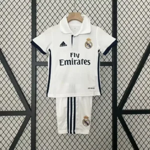 2016 2017 retro kids real madrid home football shirt 1