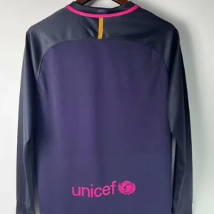 2016 2017 retro long sleeve barcelona away football shirt 2
