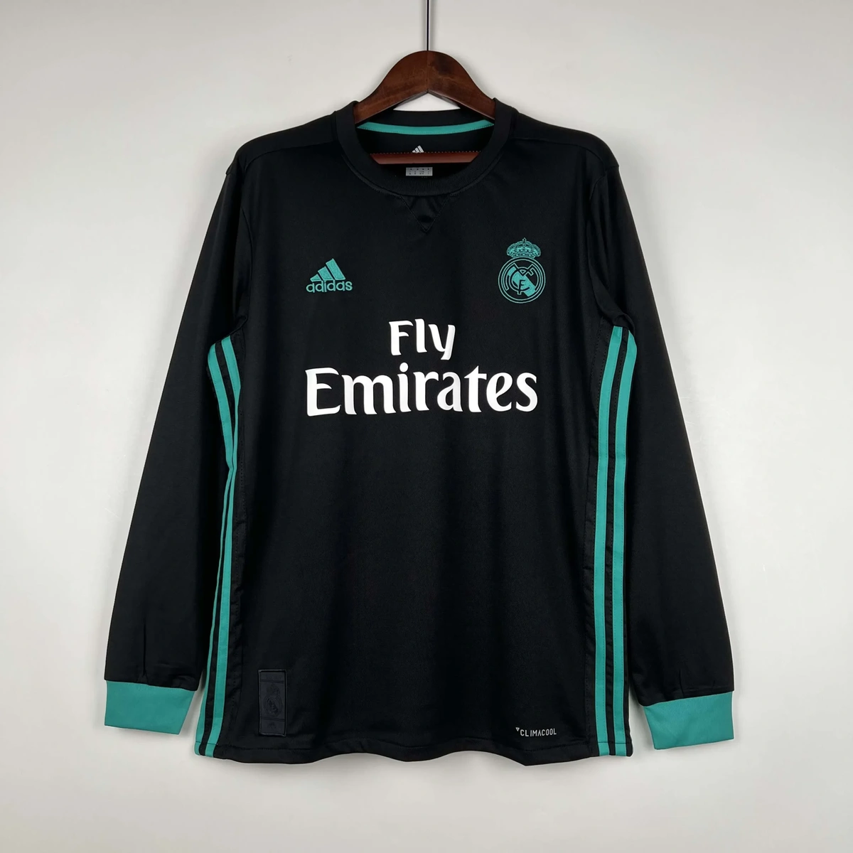 2017 2018 retro long sleeve real madrid away football shirt 1